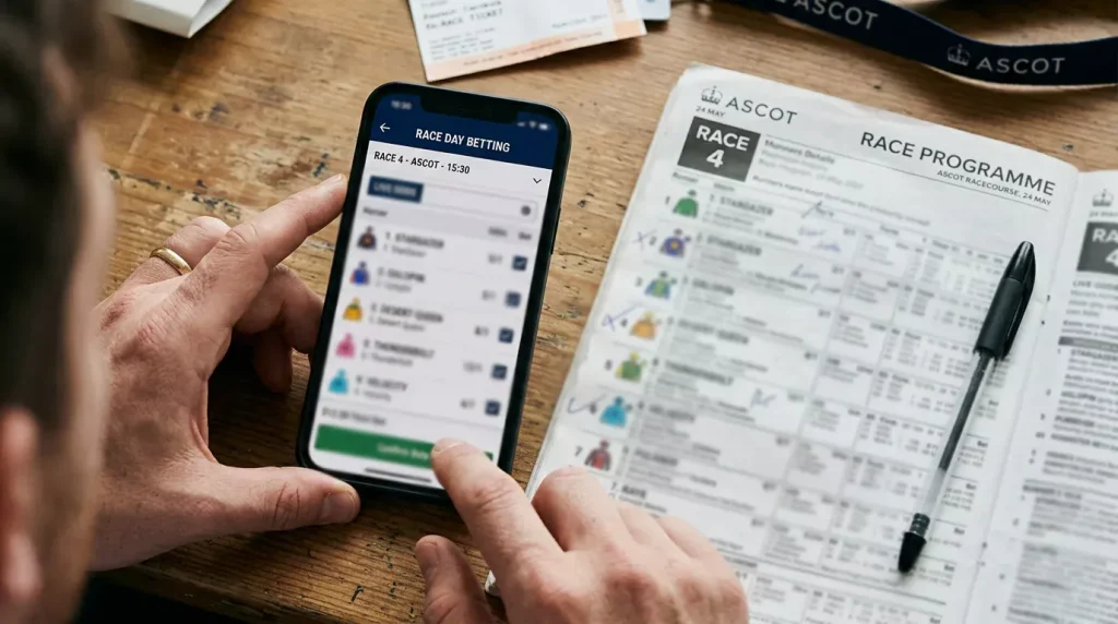 Interface de validation d'un ticket Quinté+ en ligne avec sélection de chevaux